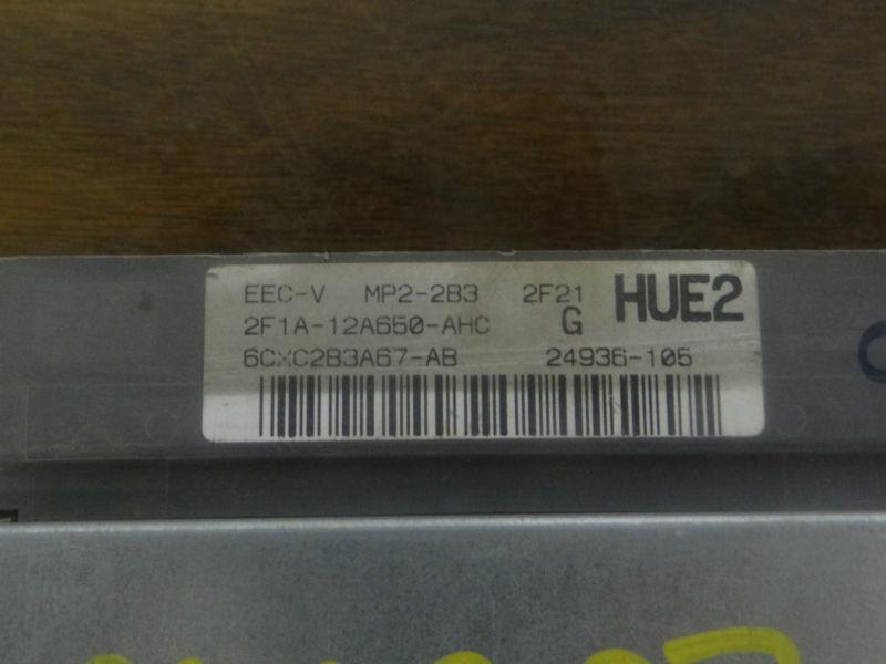 (2033B) 02 FORD TAURUS ENGINE CONTROL MODULE 2F1A-12A650-AHC, US $125.00, image 3