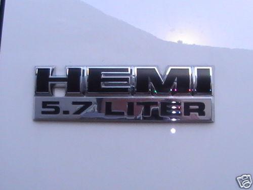 Dodge ram mopar chrome hemi emblem part#55078115aa