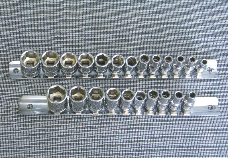 Find 21 BluePoint SOCKETS +1 Craftsman, 1 ACE 1/4" Dr 6 Pt Metric & SAE4mm & up in Eugene