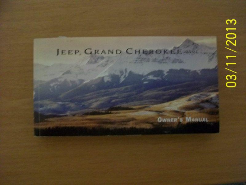 2001 jeep grang chrokee  owners manual