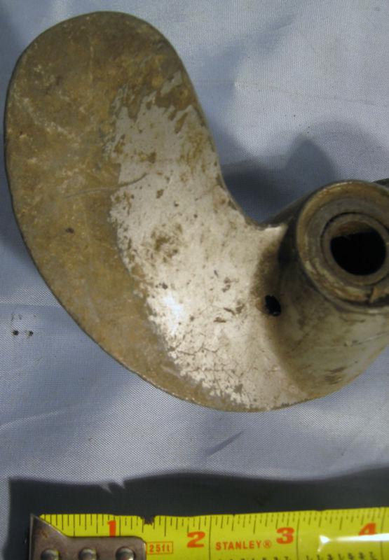 Vintage 2 Blade Aluminum Boat Outboard Propeller For Repair or Decoration, US $14.99, image 2