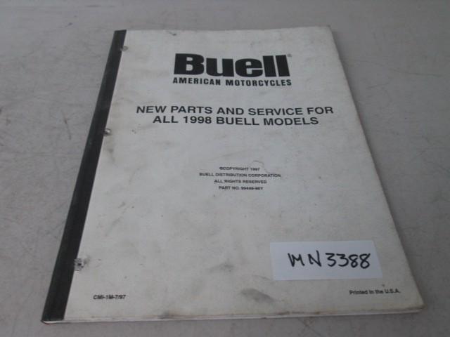 Used buell new parts and service for all 1998 buell models p/n 99449-98y
