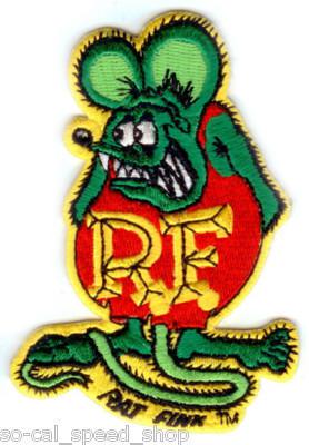 Find RAT FINK SMALL PATCH ED ROTH HOT ROD CUSTOM GASSER VTG STYLE IRON ...