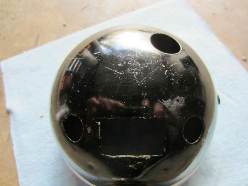 Harley davidson ironhead sporster oem dbl chrome ringed headlight bucket 