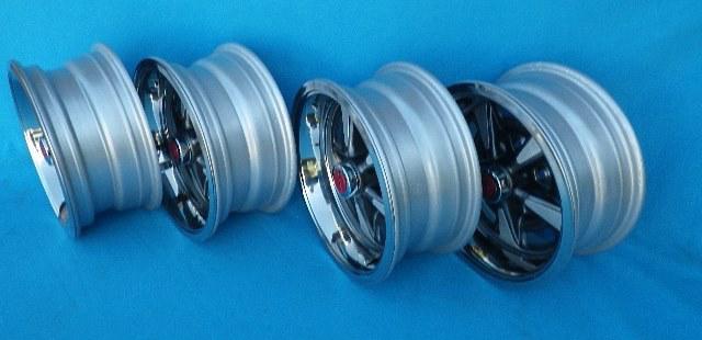 1967-77 Pontiac, GTO, Firebird, Catalina Rally II Wheels 14x6 - Restored Set/4, US $600.00, image 4