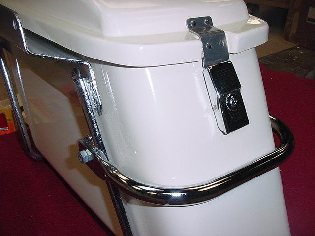 RARE VINTAGE NOS HARLEY SPORTSTER IRONHEAD SADDLEBAGS MOUNTS GUARD RAIL WOW!! , US $1,888.00, image 12