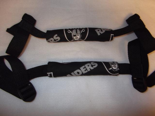 Oakland raiders rollbar grab handles - jeep/rzr/off road vehicles up to 3.5" dia