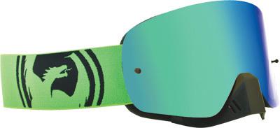 Dragon nfx green/black mx goggle with green ion lens, clear lens and bag