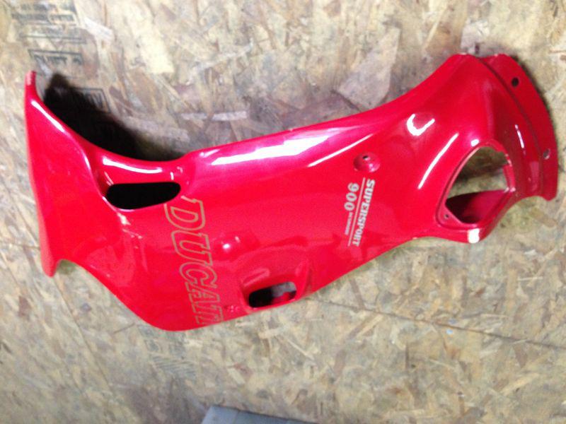 Ducati 900ss left side fairing, superlight, 900 ss, red, fits 91-97