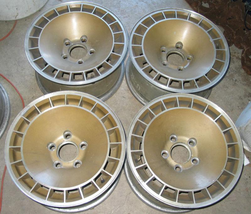 1978 1980 1981 firebird 15 x 8 factory alloy wheels gold set of 4 