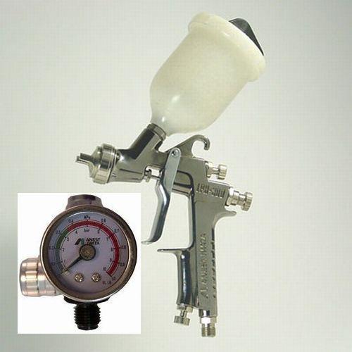 Iwata japan: air regulator + spray gun [lph-300] center post type w/o cup