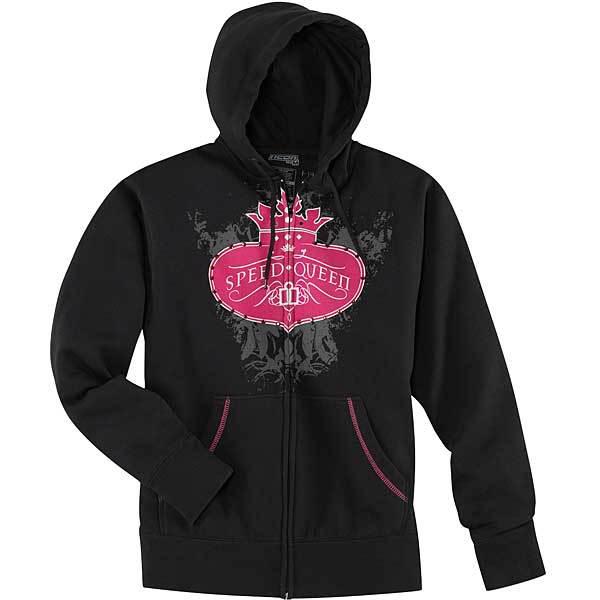 Icon hoody zip womens speed queen black xs 3051-0487