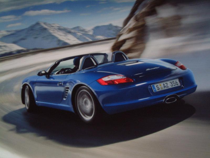 Porsche factory issued showroom poster of the porsche boxster (n0.20) 