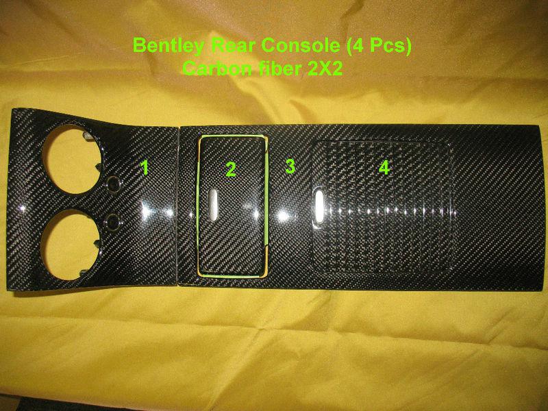 2004-2011 bentley:  gt, gtc rear console carbon fiber (with loweer cost).