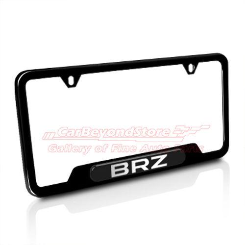 Find Subaru BRZ Black Stainless Steel License Plate Frame, Official