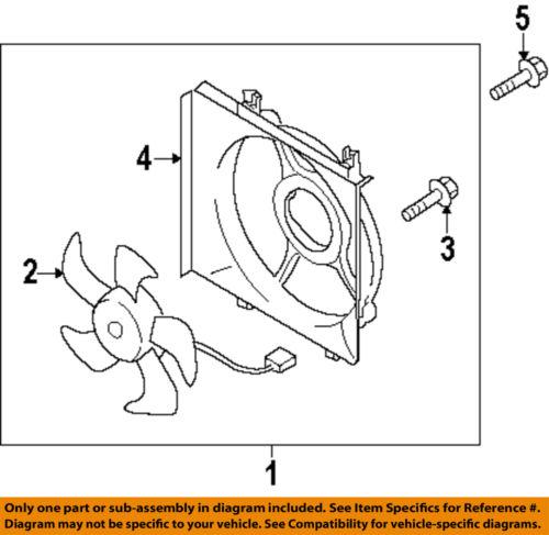 Subaru oem 73313ag000 a/c condenser fan-shroud