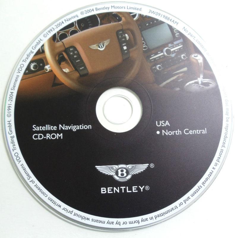 Oem 2004 2005 2006 bentley continental gt navigation cd-rom map north central