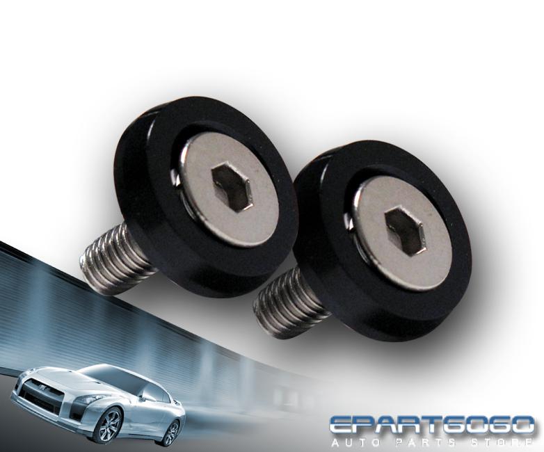 Sell 2PC M6X20mm 10mm ANODIZED BLACK FENDER WASHER + BOLT & SCREW