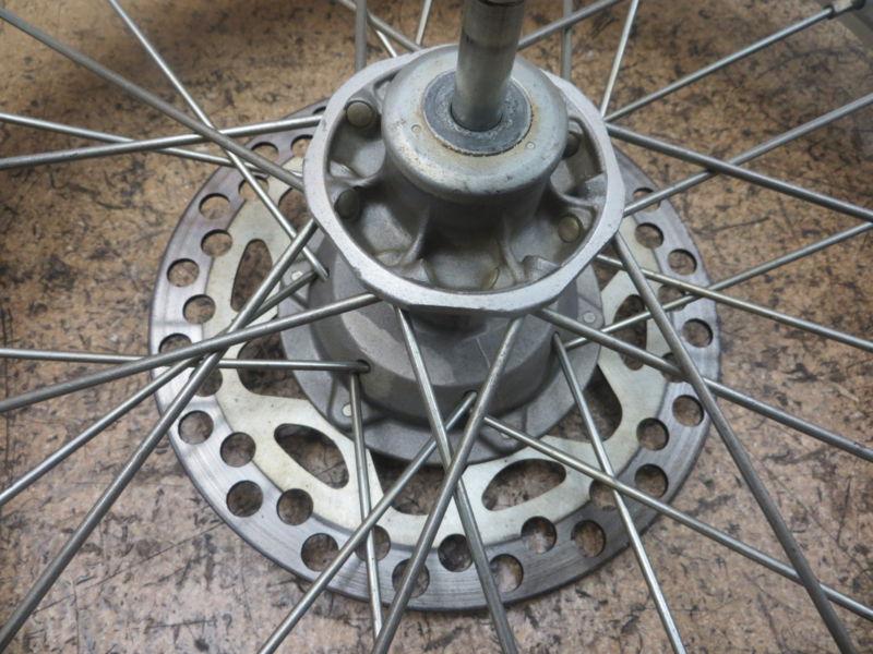 2000 00 kawasaki kx80 kx 80 front wheel tire rotor axle hub excel rim