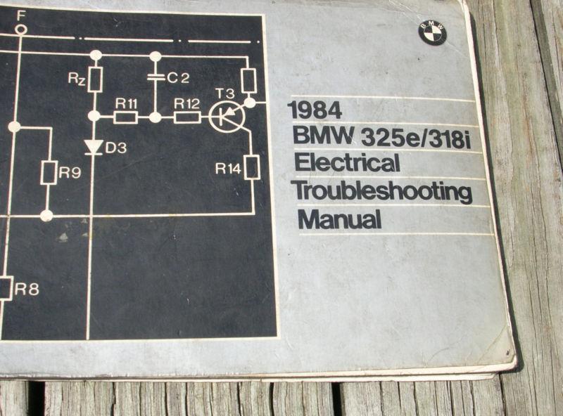   bmw etm 1984 325e 318i electrical troubleshooting manual