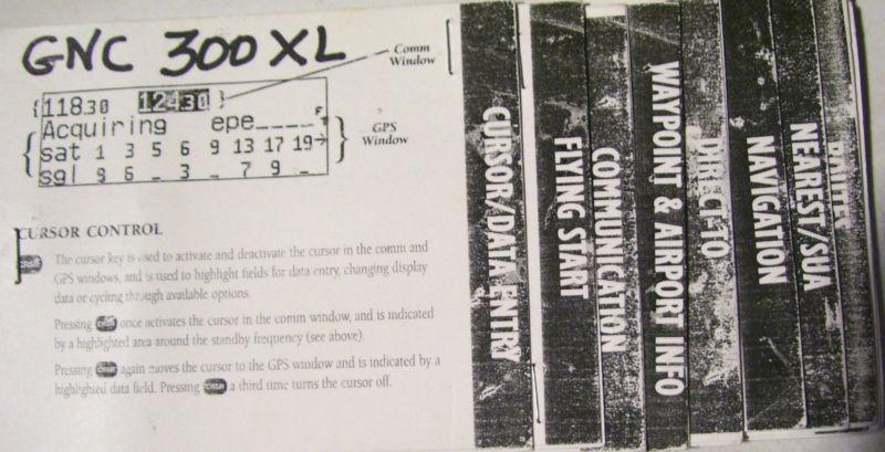 GNC300XL GPS QUICK CHECK LISTS (USED) & CHEAT SHEETS (NEW), US $0.99, image 2