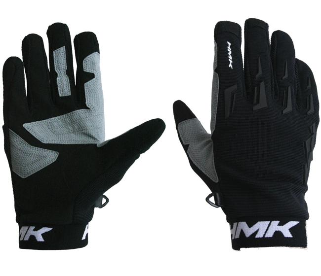 Hmk pro black snowmobile gloves snow