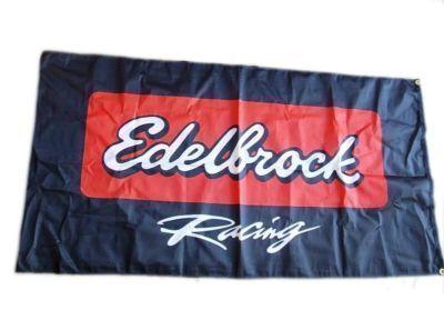 Edelbrock racing banner flag display sign huge 4x2 ft!