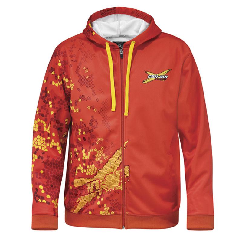 Can am atv wild x-team hoodie orange sz large outlander/maverick 2864100912