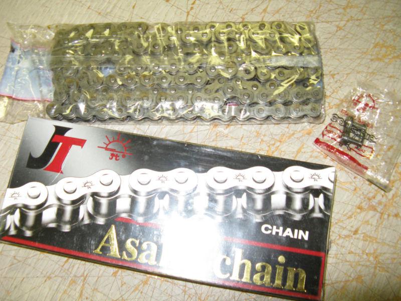 3 jt asahi motorcycle  chain - 420 width - 130 links - gets three (3) for one!