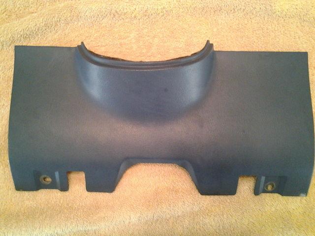 87 88 89  ford mustang lower dash steering column plastic trim panel cover blue