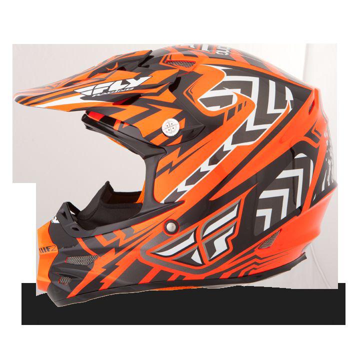 Size XXL Fly Racing F2 Carbon Pro Snowmobile Helmet Orange Black Snocross ATV 2X, US $199.95, image 3