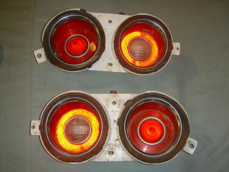 Sell 70 71 72 73 CAMARO Z28 SS RS TAIL LIGHT MATCHED PAIR in New Lenox