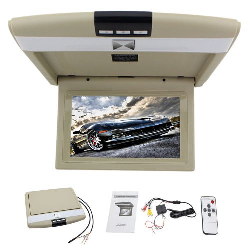 High quality 2-av 10.1&#034; car roof mount led monitor flip down tft monitor remote