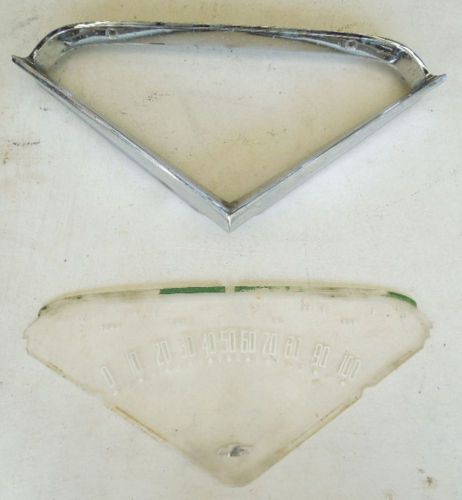 1955 1956 1957 1958 1959 chevy truck  instrument cluster bezel &amp; lens - item #2