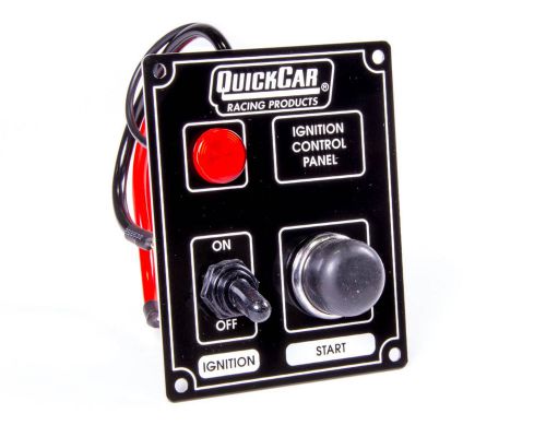 Quickcar racing products 3-3/8 x 4-1/4 in dash mount switch panel p/n 50-852
