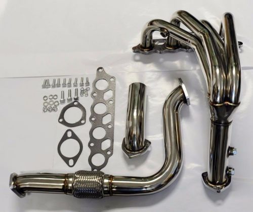 Ford focus 00-04 2.0l dohc stainless long tube header &amp; downpipe race manifold