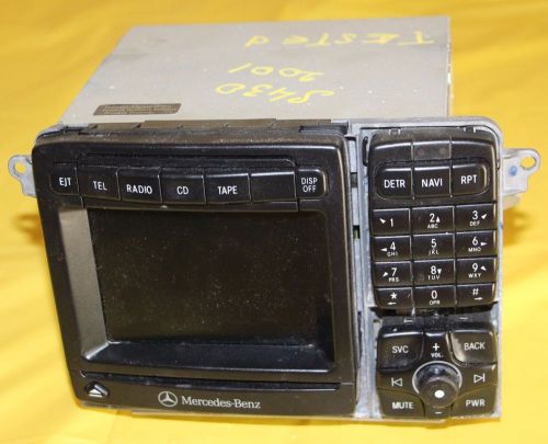 00-02 w220 mercedes s430 s500 cl500 radio head unit gps navigation command