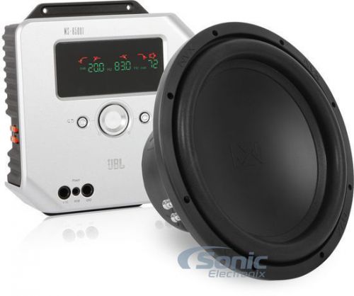 Nvx vsw124v2 600w rms 12" dual 4 ohm car subwoofer w/jbl msa-5001 1 ch amplifier