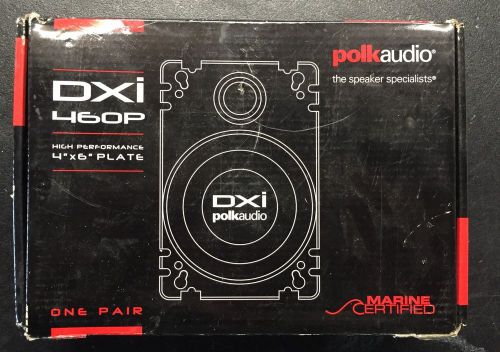 Polk audio dxi 460p 4&#034; x 6&#034; speaker pair, 2 way, 2-50w rms marine or car