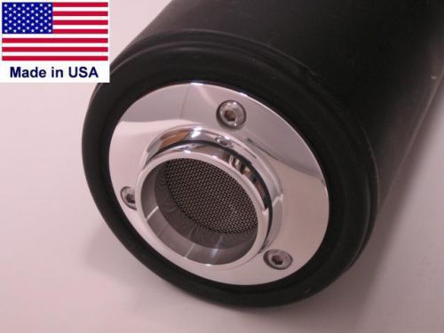 Yamaha raptor 250 - 2d billet muffler exhaust power tip w/ spark arrestor screen