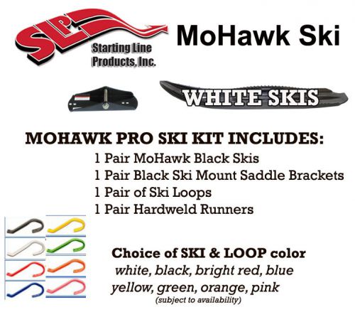Polaris all edge models slp mohawk white skis mounts loops runners