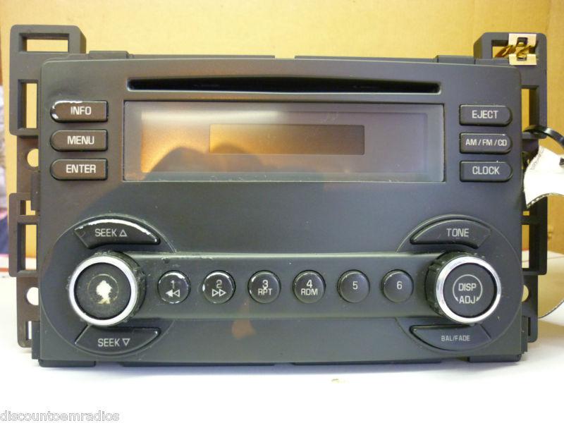 05-07 pontiac g6 am fm radio cd player 15919055  *