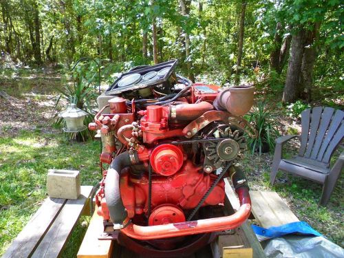 Westerbeke marine diesel engine, 4 cylinder  30 hp with v drive trans. and contr