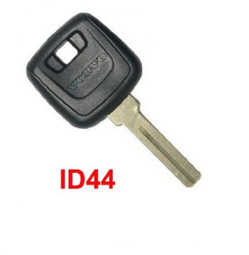 Transponder chip key fob for volvo c70 s70 with chip id44 uncut blade ignition