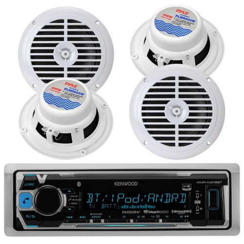 Sell New Marine Kenwood Bluetooth USB/AUX Input iPod Radio + 4 x 6.5