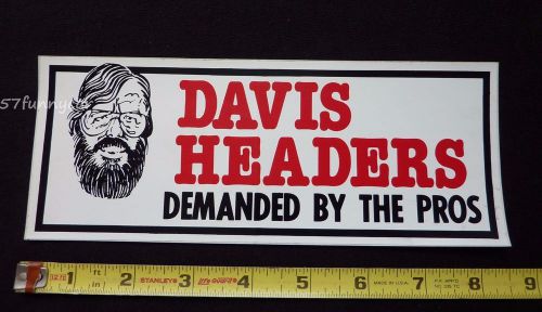 Jack davis step headers decal sticker~original vintage~nhra drag racing