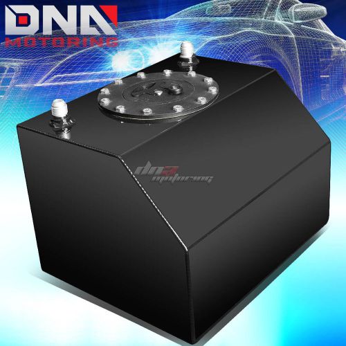 4 gallon/57 liter full black coat aluminum drift fuel/gas cell tank+level sender