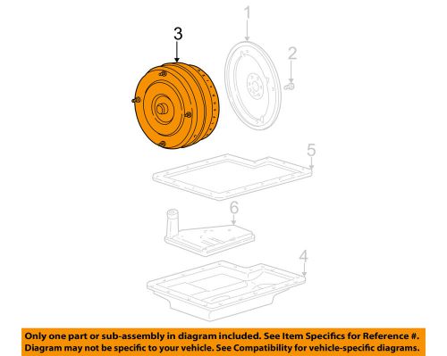 Ford oem 99-04 f-350 super duty 6.8l-v10 transmission-converter 1c3z7902carm