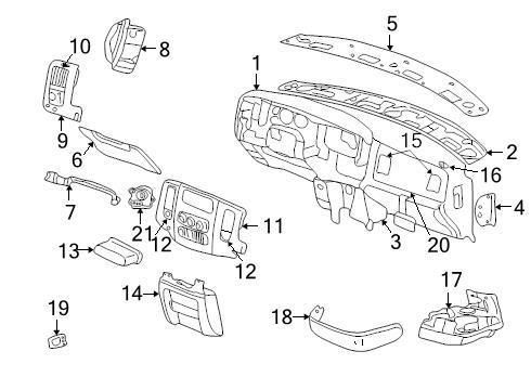 Chrysler oem dodge dashboard air vent 1bz66xdvaa image 10