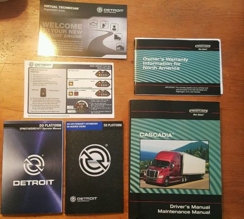 Freightliner cascadia drivers manual maintenance manual and the detroit dd manua